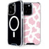 Pink Cow Print iPhone 15 Pro MagSafe Case